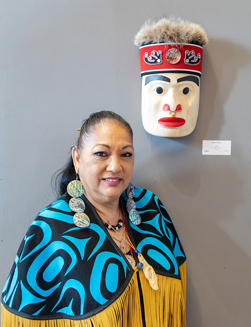 Una-Ann at the 2025 Freda Diesing School Honouring Our Ancestors Exhibit