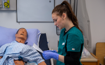 NCBNP Nursing student in the lab