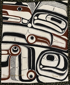 Tanya Gregoire - Tlingit Box Rendition 1” Painting