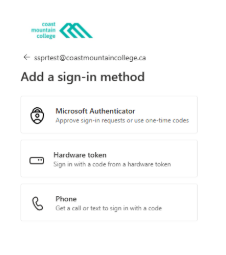 Microsoft 365 authentication options